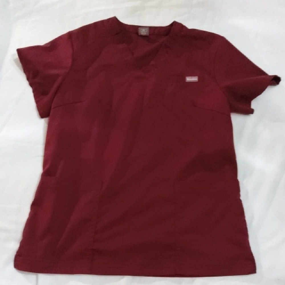 NiaaHinn Women's burgandy Smock